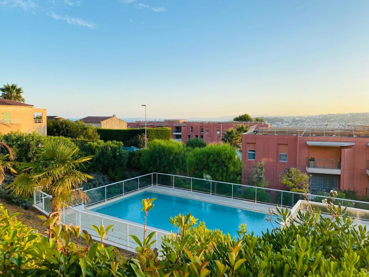 Luxury Flat Nice Panoramic View - Swimming Pool - Parking - Terrace Экстерьер фото